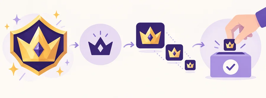 バッジのアイデアから簡略化した書き出し、Creator Dashboard登録までの流れ